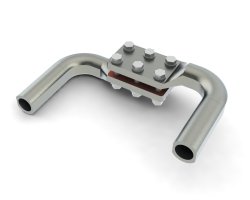 Зажимы аппаратные прессуемые типа 2А6А (с шестью отверстиями в контактной лапке)