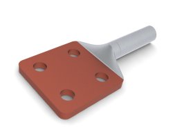 Зажимы аппаратные прессуемые типа А4А (с четырьмя отверстиями в контактной лапке)