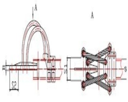Соединительный зажим для монтажа на торец алюминиевой трубы шины жесткой ошиновки (типа СЗТ6-Ш-ххА). Производства Тульского арматурно-изоляторного завода