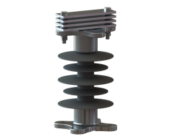 Шинные опоры для жесткой ошиновки с горизонтальными плоскими шинами